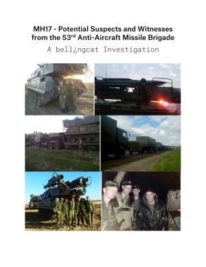 MH17 - Potential Suspects and Witnesses from the 53Rd Anti-Aircraft Missile Brigade