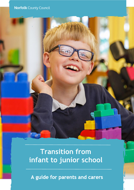 Transition from Infant to Junior School This Guidance Was Co-Produced in Collaboration with a Number of Organisations Including