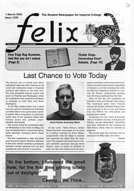 Felix Issue 1223, 2002