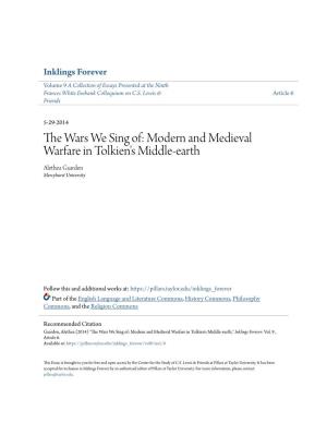 Modern and Medieval Warfare in Tolkien's Middle-Earth Alethea Gaarden Mercyhurst University