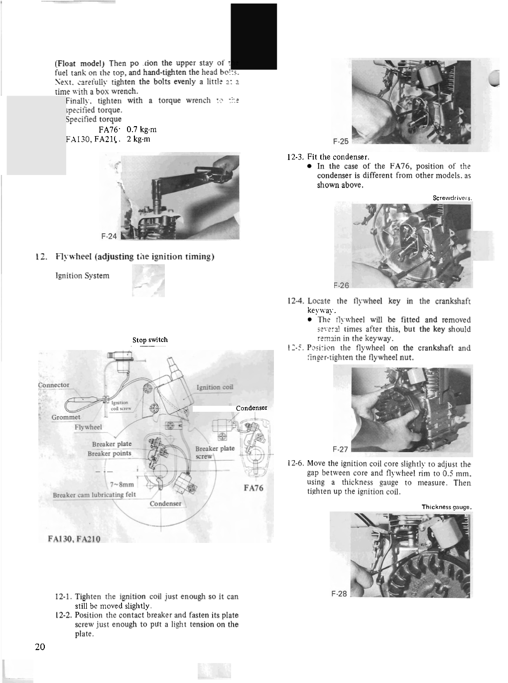 Adjusting the Ignition Timing)