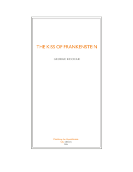 The Kiss of Frankenstein