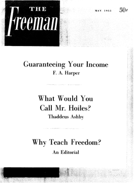 The Freeman May 1955