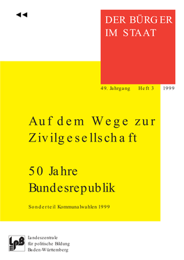 Auf Dem Wege Zur Zivilgesellschaft 50 Jahre Bundesrepublik