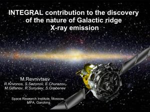 INTEGRAL Contribution to the Discovery of the Nature of Galactic Ridge X-Ray Emission