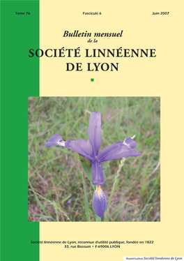 Société Linnéenne De Lyon