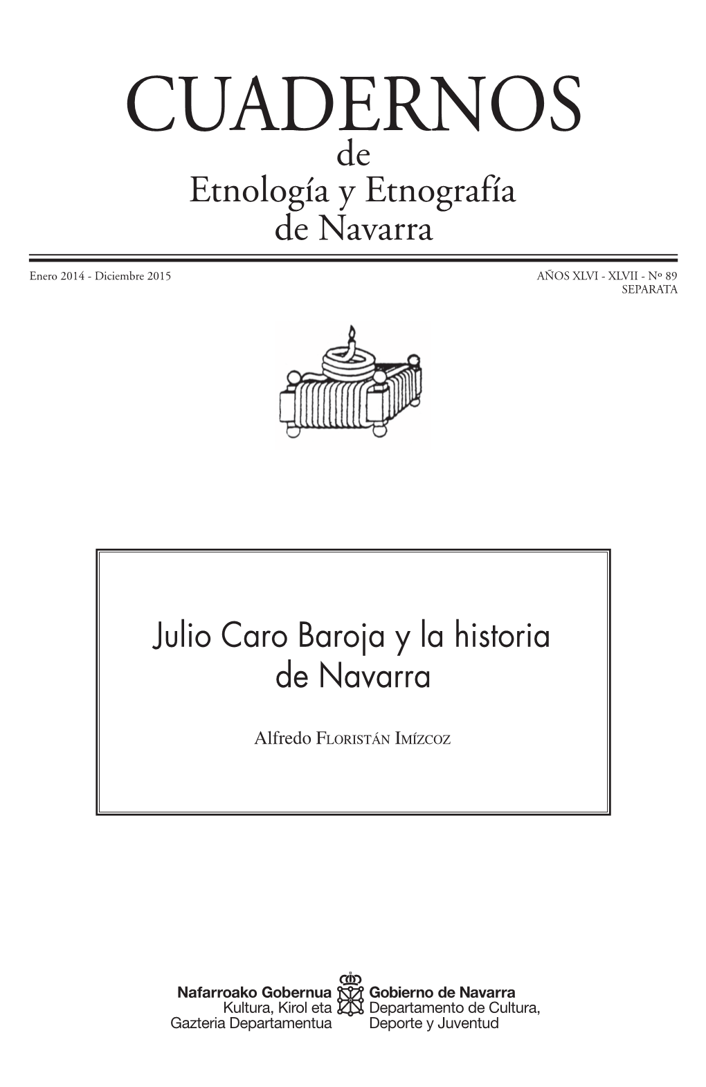 Julio Caro Baroja Y La Historia De Navarra