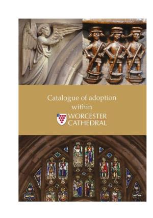Catalogue of Adoption Items Within Worcester Cathedral Adopt a Window