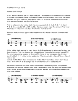 Jazz Chord Voicings - Day 5