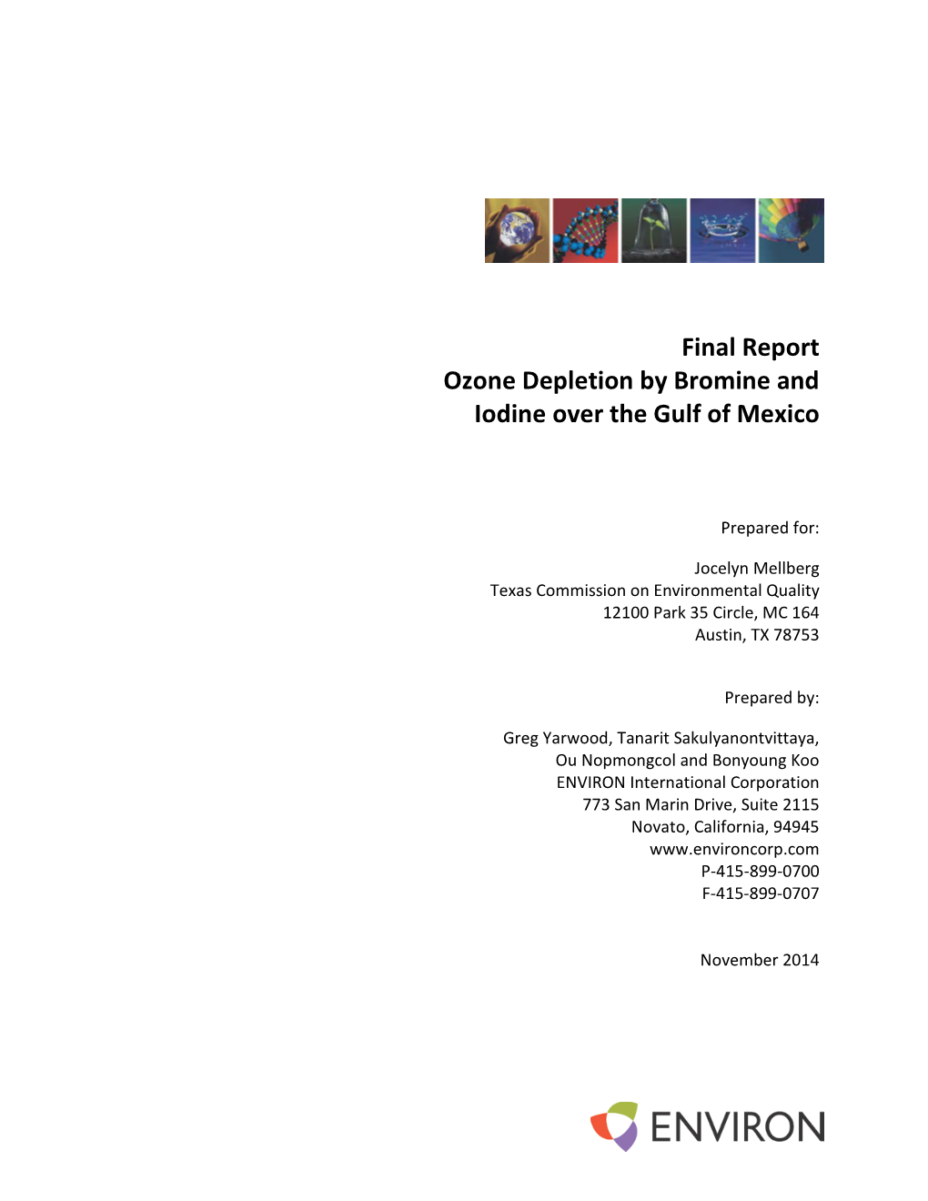 Ozone Depletion by Bromine and Iodine Over the Gulf of Mexico