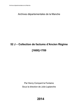 Collection De Factums D'ancien Régime [1600]-1789