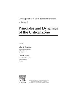 Principles and Dynamics of the Critical Zone