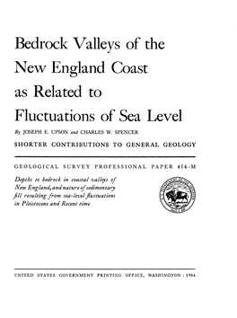 Bedrock Valleys of the New England Coast As Related to Fluctuations of Sea Level