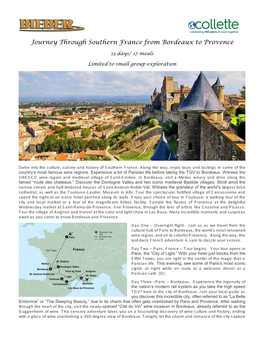 Journey Through Southern France from Bordeaux to Provence