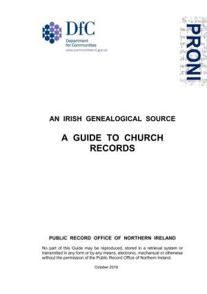 PRONI Guide to Church Records