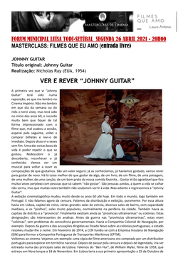 Ver E Rever “Johnny Guitar”