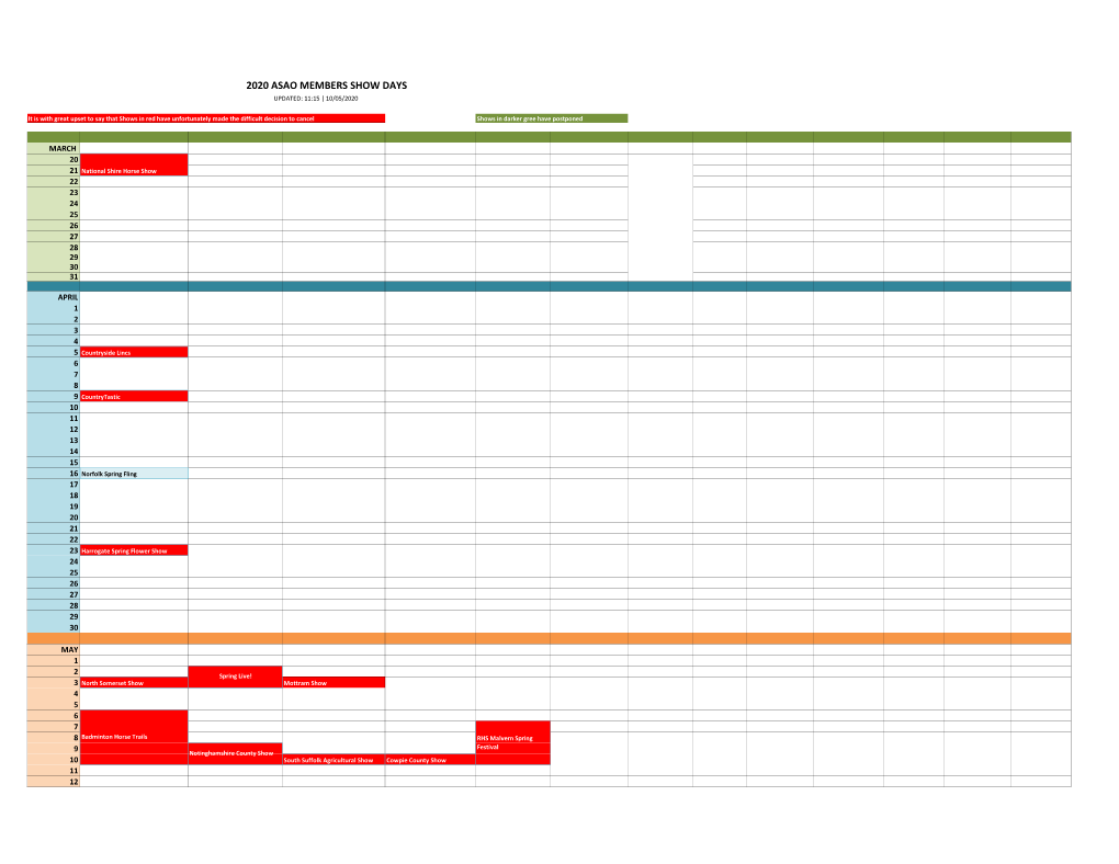 Show Dates for Site32.Xlsx