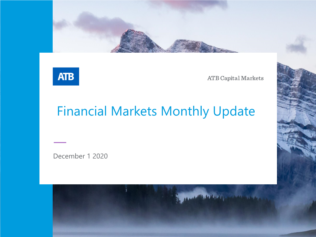 Financial Markets Monthly Update