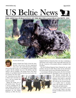 The Official Publication of the Belted Galloway Society, Inc