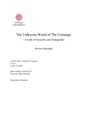 The Valkyrian World of the Volsungs - a Study of Sexuality and Transgender