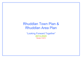 Town and Area Plan: Rhuddlan