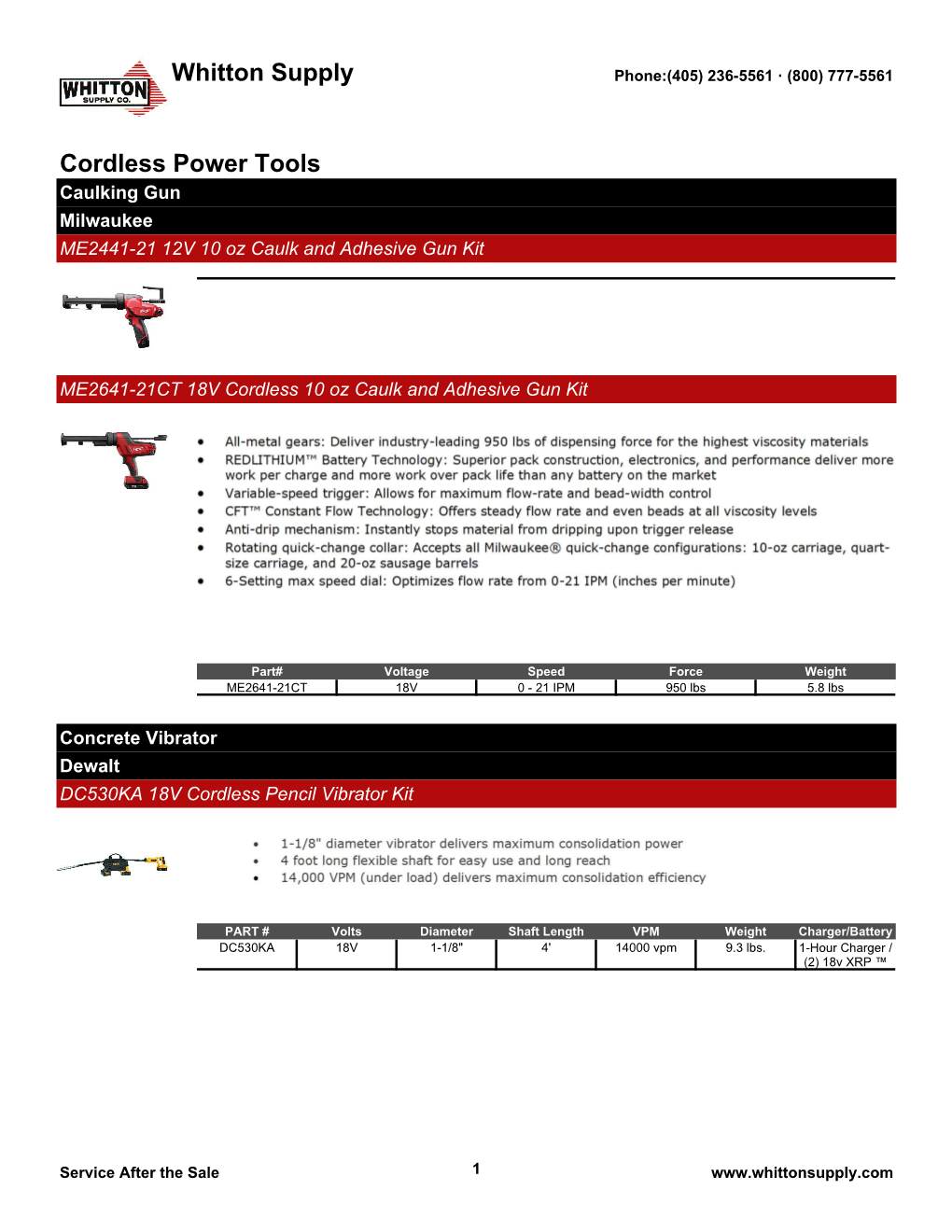 Cordless Power Tools Whitton Supply