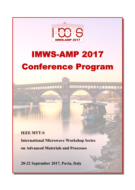 IMWS-AMP 2017 Conference Program