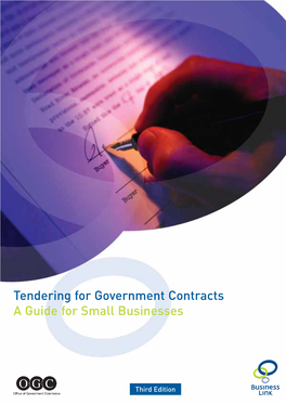 Tendering for Government Contracts: a Guide for Small Businesses