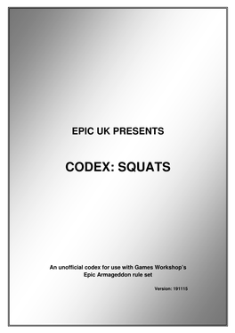 Codex: Squats