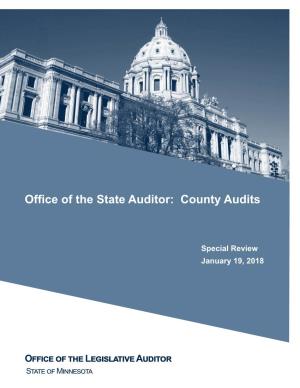 Office of the State Auditor: County Audits
