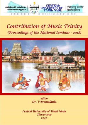 Contribution of Music Trinity