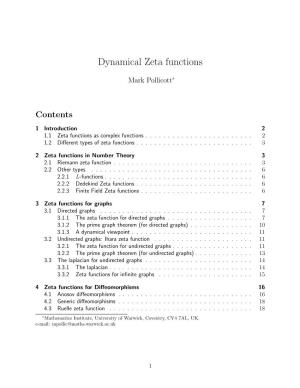Dynamical Zeta Functions