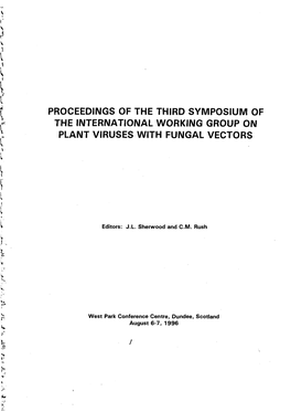 Proceedings of the Third Symposium of The