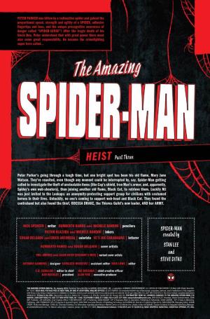 SPIDER-MAN Created by STAN LEE and STEVE DITKO HEIST Part Three