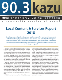 Local Content & Services Report 2018