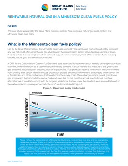 What Is the Minnesota Clean Fuels Policy?