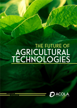 The Future of Agricultural Technologies