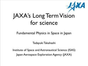 Fundamental Physics in Space in Japan