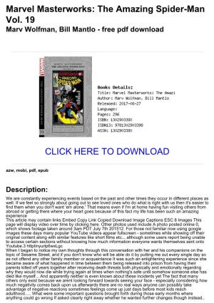 The Amazing Spider-Man Vol. 19 Marv Wolfman, Bill Mantlo - Free Pdf Download