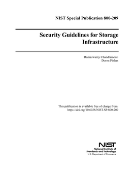 Security Guidelines for Storage Infrastructure