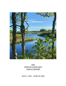 Fiscal Year 2020 Town of Nantucket Report