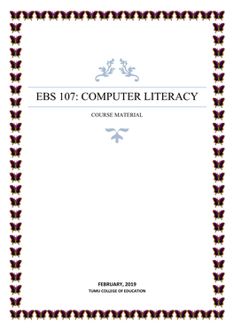 Computer Literacy