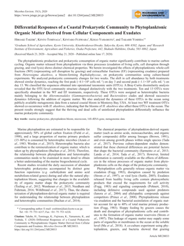 Differential Responses of a Coastal Prokaryotic Community To