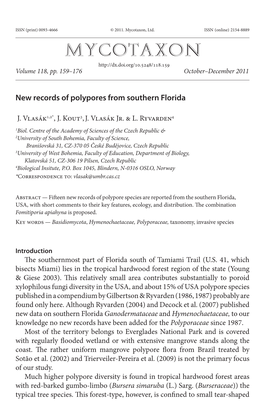 New Records of Polypores from Southern Florida