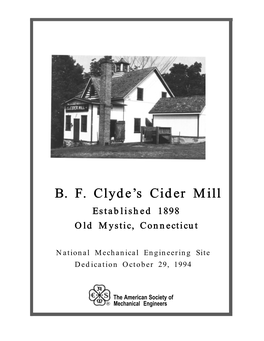 B. F. Clyde's Cider Mill