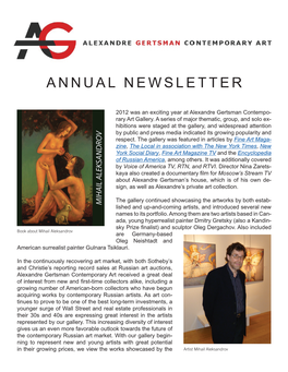 Annual Newsletter