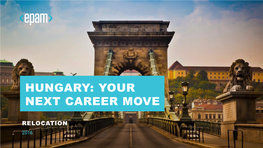 Hungary: Your Next Career Move