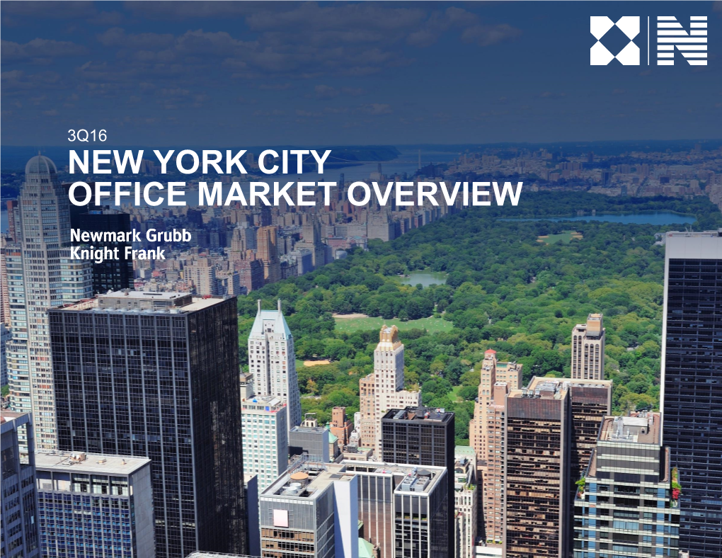 3Q16 NYC Office Market Overview
