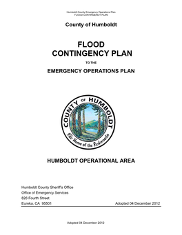 Flood Contingency Plan