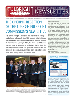 21 the Turkish Fulbright Commission Newsletter (July-December 2013